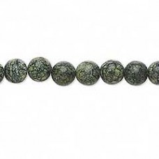 6mm Russian Serpentine Round Gemstone Beads - Strand