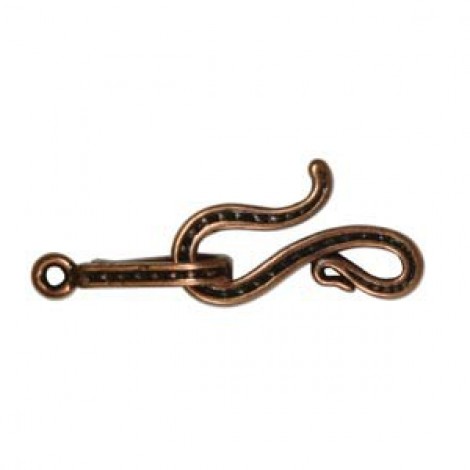 22mm Hook & 17mm Eye Ant Copper Clasps - JBB Findings - Each 22mm Hook & 17mm Eye Ant Copper Clasps - JBB Findings - Each
