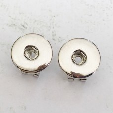 Silver Plated Nickel Free Earposts to fit Noosa Style 20mm Snaps