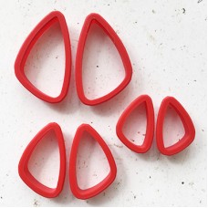 Set of 6 - Mirrored Lovechild Polymer Clay Cutters
