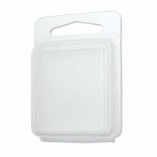 1.75"x2" Clear Plastic Clamshell Boxes - Pack of 50 