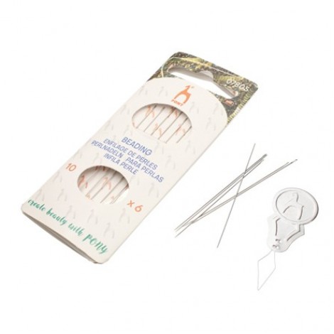 Pony Beading Needles  #10 - 57mm - Pack of 6