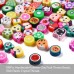 7-14mm Handmade Polymer Clay & Assorted Theme Beads - 100pc - Mixed Colours with Elastic Cord