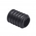 6x10mm Black Silicone Face Mask Cord Adjuster Bead (Hole 4.5mm inner diameter)