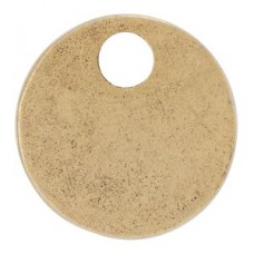 12mm Nunn Design Mini Circle Tag - 24k Gold Plated - Pack of 4