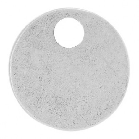 12mm Nunn Design Mini Circle Tag - Silver
