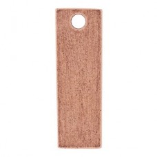 29x9.5mm Nunn Small Rectangle Tag - Ant Copper - Pack of 2