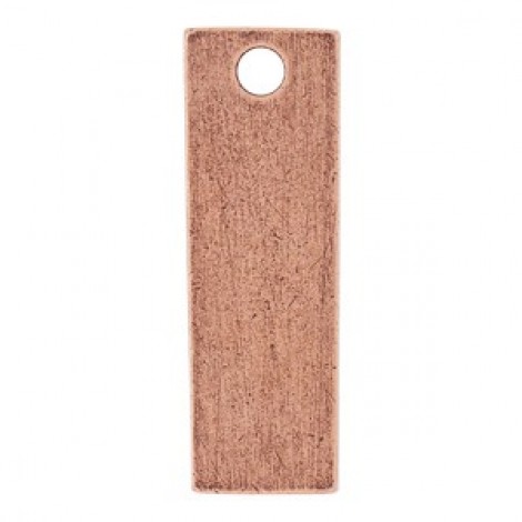29x9.5mm Nunn Small Rectangle Tag - Ant Copper - Pack of 2 29x9.5mm Nunn Small Rectangle Tag - Ant Copper - Pack of 2