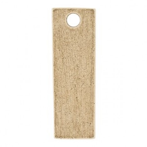 29x9.5mm Nunn Small Rectangle Tag - Antique 22Kt Gold Plated - Pack of 2 29x9.5mm Nunn Small Rectangle Tag - Antique 22Kt Gold Plated - Pack of 2