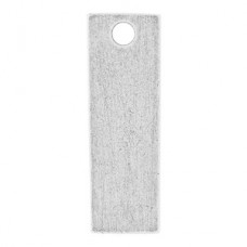 29x9.5mm Nunn Small Rectangle Tag - Ant Silver