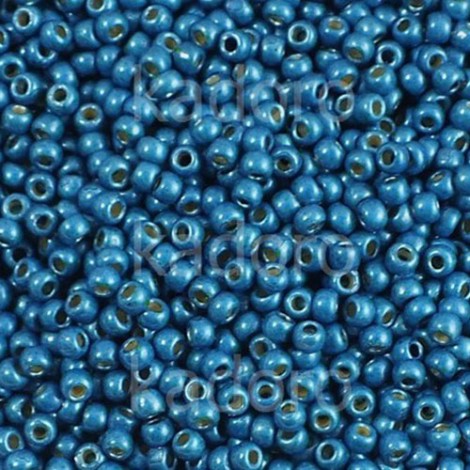 11/0 Toho Seed Beads - Permafinish Matte Galvanised Turquoise - 8-9gm