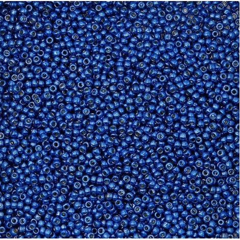 11/0 Toho Seed Beads - Permafinish Matte Galvanised Denim Blue - 8-9gm