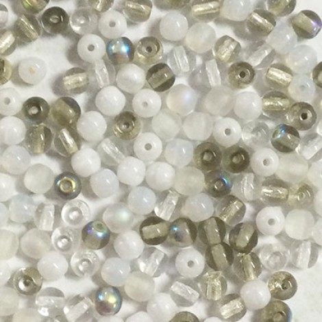 4mm Czech Round Beads - Apparition Mix - Pack of 100 4mm Czech Round Beads - Apparition Mix - Pack of 100