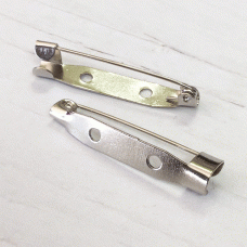 32mm High Quality 304 Stainless Steel Non-Locking Brooch Pin Back