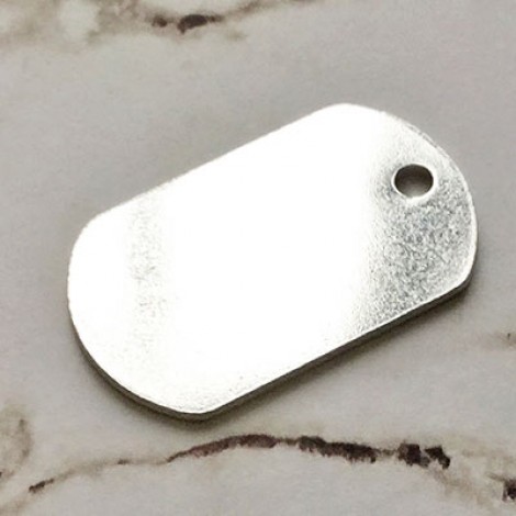 32x20mm 16ga ImpressArt Aluminium Military Dog Tag (No Notch) Premium Stamping Blank - Pack of 4
