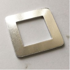 ImpressArt 1-1/8" (29mm) 16ga Premium Aluminium Square Washer w-Rounded Corners Blank