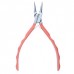 Beadsmith Satin Touch Round Nose Box-Joint Stainless Steel Pliers - Coral