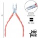 Beadsmith Satin Touch Flat Nose Box-Joint Stainless Steel Pliers - Coral
