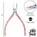 Beadsmith Satin Touch Chain Nose Box-Joint Stainless Steel Pliers - Coral