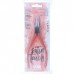 Beadsmith Satin Touch Chain Nose Box-Joint Stainless Steel Pliers - Coral
