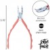 Beadsmith Satin Touch Bent Chain Nose Box-Joint Stainless Steel Pliers - Coral Beadsmith Satin Touch Bent Chain Nose Box-Joint Stainless Steel Pliers - Coral