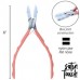 Beadsmith Satin Touch Nylon Flat Nose Box-Joint Stainless Steel Pliers - Coral