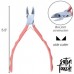 Beadsmith Satin Touch Side Cutter Box-Joint Stainless Steel Pliers - Coral