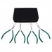 Beadsmith Micro-fine Pliers Set - Chain, Round, Flat + Bent Flat Nose - Teal