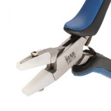 Beadsmith Chain Nose Nylon Jaw Boxjoint Pliers with Blue-Black Ergo Handles
