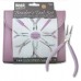 Beadsmith Beaders Tool Set - 8 piece Set in Color Coordinated Clutch - Orchid
