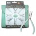 Beadsmith Beaders Tool Set - 8 piece Set in Color Coordinated Clutch - Aqua - 2ND!