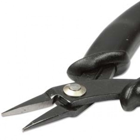 5.5" (14cm) Beadsmith High Tech Chain Nose Pliers with Spring - Ex-Fine