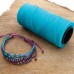1mm Beadsmith Knot It Waxed Brazilian 2-Ply Waxed Polyester Twisted Cord - Aqua - 144 metres