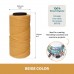 1mm Beadsmith Knot It Waxed Brazilian 2-Ply Waxed Polyester Twisted Cord - Beige - 144 metres