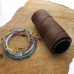 1mm Beadsmith Knot It Waxed Brazilian 2-Ply Waxed Polyester Twisted Cord - Brown - 144 metres