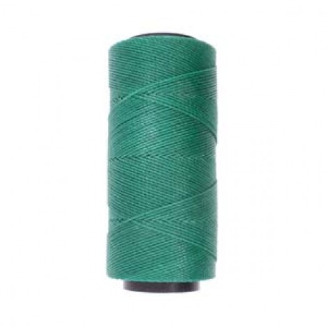 1mm Beadsmith Knot It Waxed Brazilian 2-Ply Waxed Polyester Twisted Cord - Evergreen - 144 metres