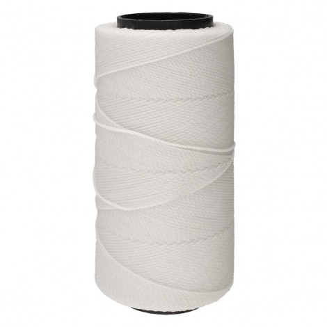 1mm Beadsmith Knot It Waxed Brazilian 2-Ply Waxed Polyester Twisted Cord - Extra White - 144 metres