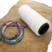 1mm Beadsmith Knot It Waxed Brazilian 2-Ply Waxed Polyester Twisted Cord - Extra White - 144 metres