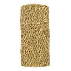 1mm Beadsmith Knot It Waxed Brazilian 2-Ply Waxed Polyester Twisted Cord - Gold - 144 metres