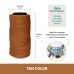 1mm Beadsmith Knot It Waxed Brazilian 2-Ply Waxed Polyester Twisted Cord - Tan - 144 metres 1mm Beadsmith Knot It Waxed Brazilian 2-Ply Waxed Polyester Twisted Cord - Tan - 144 metres