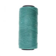 1mm Beadsmith Knot It Waxed Brazilian 2-Ply Waxed Polyester Twisted Cord - Teal Green - 144 metres