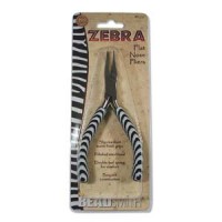 Beadsmith Zebra Flat Nose Pliers
