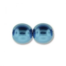 3mm Czech Round Glass Pearls - Persian Blue