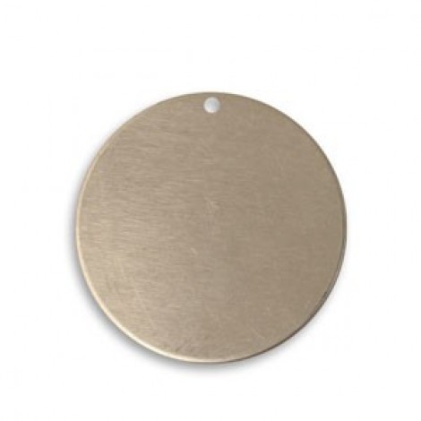 25mm 21ga Vintaj Artisan Pewter Circle Blank w-Hole - Pack of 2 25mm 21ga Vintaj Artisan Pewter Circle Blank w-Hole - Pack of 2