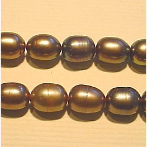 6x7mm Pewter Rice Pearls