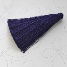 70mm Thick Silk Tassels - Dark Blue