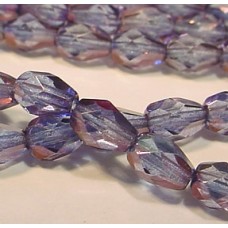 5x7mm Lt Amethyst Lustre Fire-Polish Drops - Pack of 10