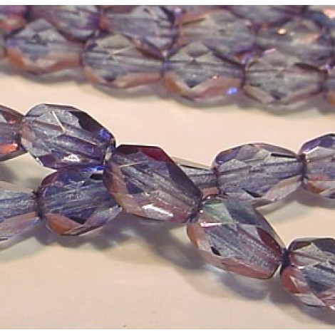 5x7mm Lt Amethyst Lustre Fire-Polish Drops - Pack of 10