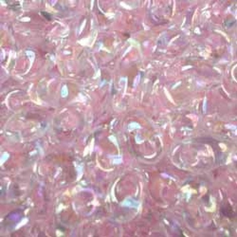 Miyuki Long Magatama Drops - Pink Lined Crystal AB - 8.5gm