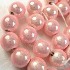 6mm Light Pink Japanese Miracle Beads - Pack of 10